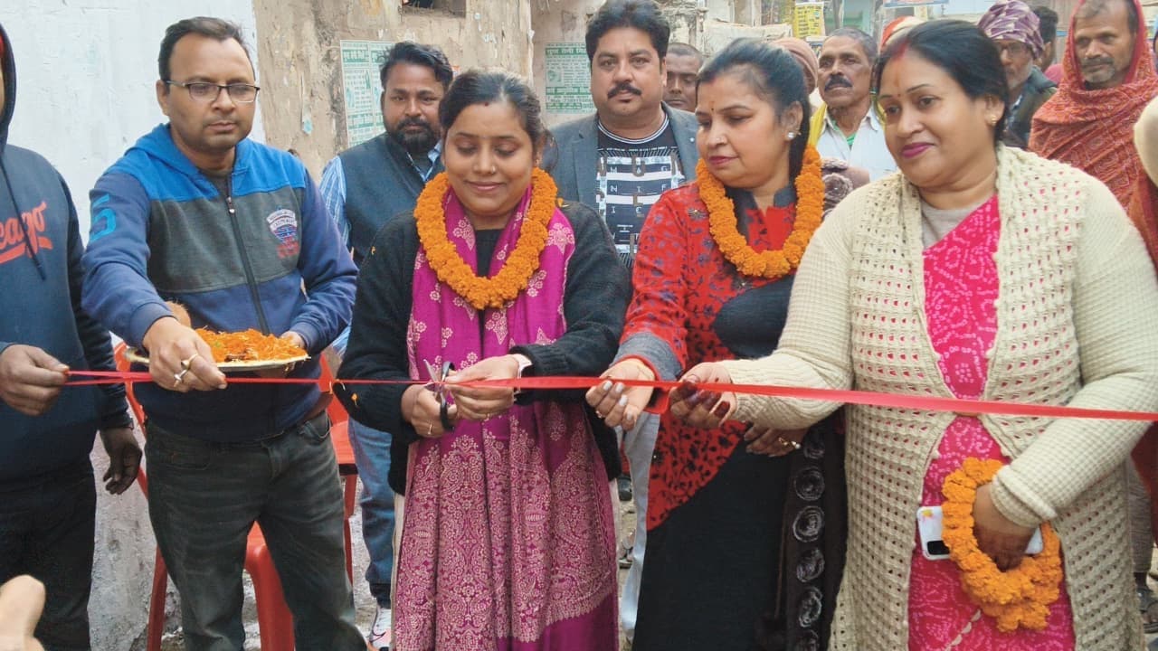 नप के वार्ड 16 में आरसीसी नाला का हुआ निर्माण