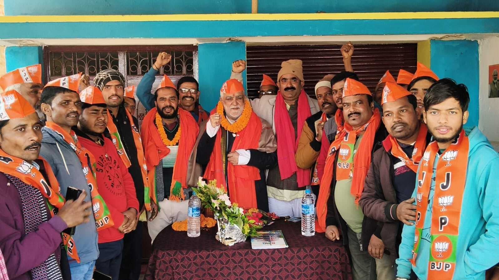 पूर्व केंद्रीय मंत्री का भाजपा कार्यकर्ताओं ने किया भव्य स्वागत