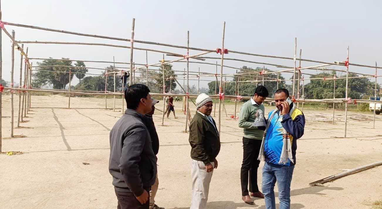 चिल्हकी हाइ स्कूल के खेल मैदान में कल शुरू होगा अंबे महोत्सव