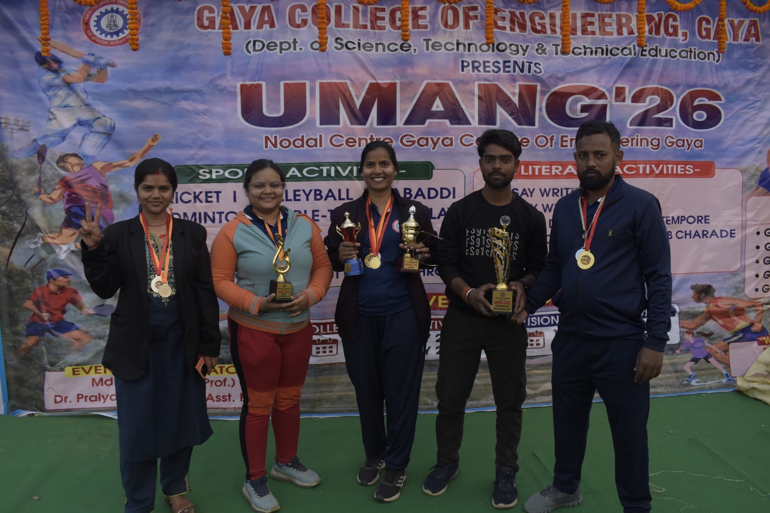 गया अभियंत्रण महाविद्यालय का रहा दबदबा