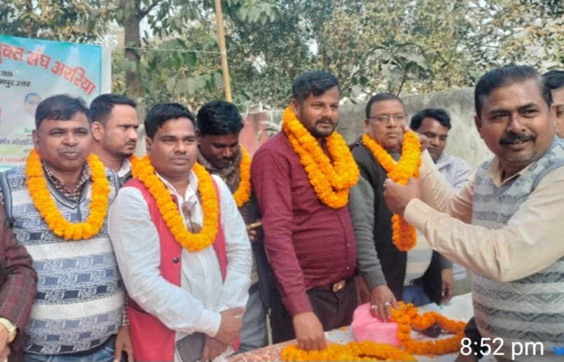 जिलाध्यक्ष, सचिव व कोषाध्यक्ष हुए सम्मानित