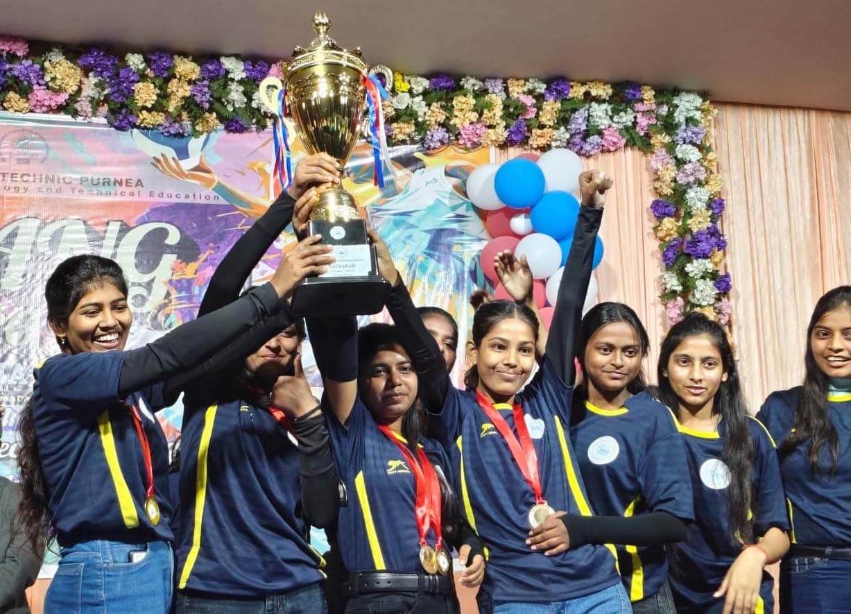 संभाग स्तरीय उमंग 2026 में राजकीय पॉलिटेक्निक पूर्णिया, कटिहार, अररिया व किशनगंज ने बटोरे पदक
