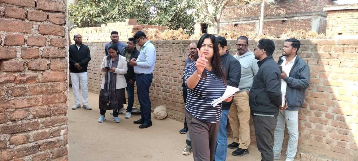 केंद्रीय टीम ने सोनारायठाढ़ी में विकास योजनाओं की जांच