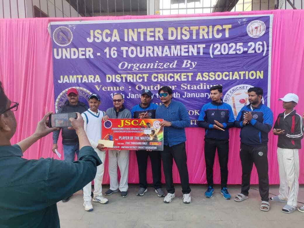 लातेहार की टीम ने धनबाद को 67 रनों से किया पराजित