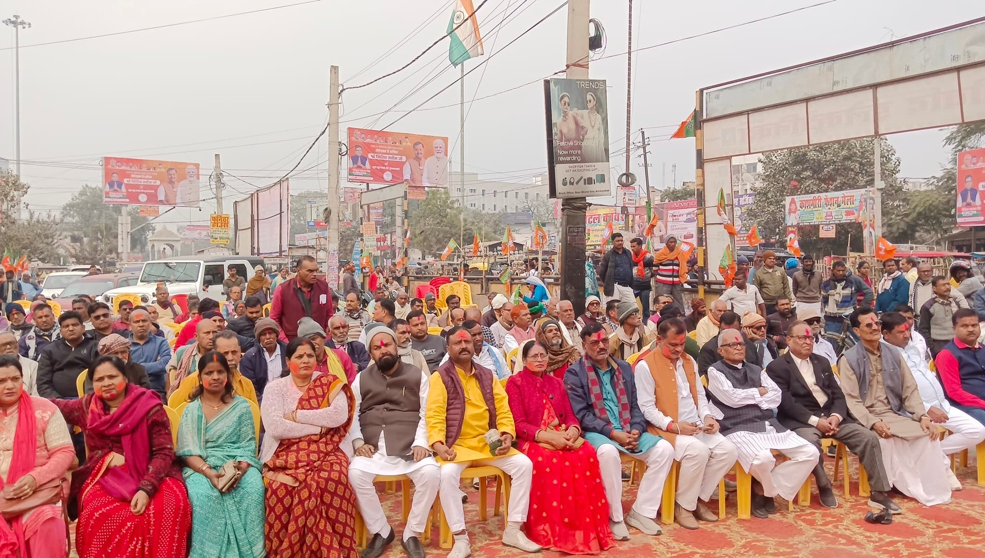 नितिन नवीन को राष्ट्रीय अध्यक्ष बनने पर औरंगाबाद में जश्न