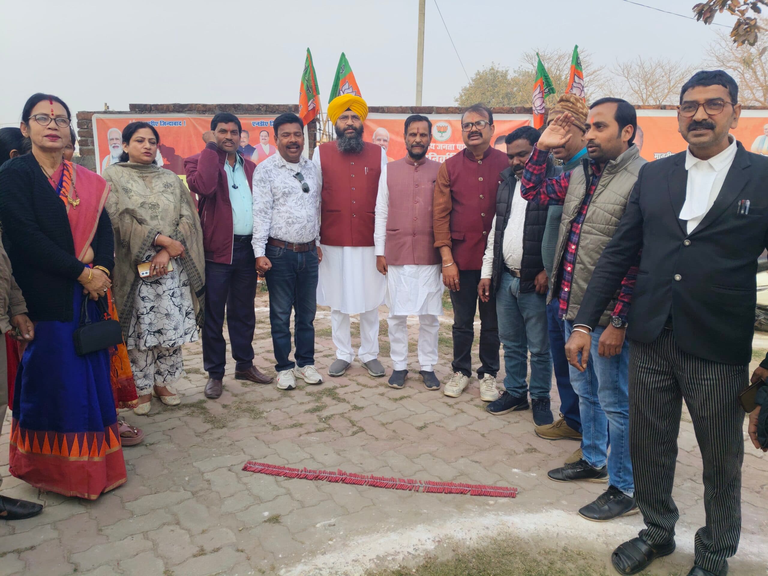 नितिन नवीन के राष्ट्रीय अध्यक्ष बनने पर भाजाइयों ने मनाया जश्न