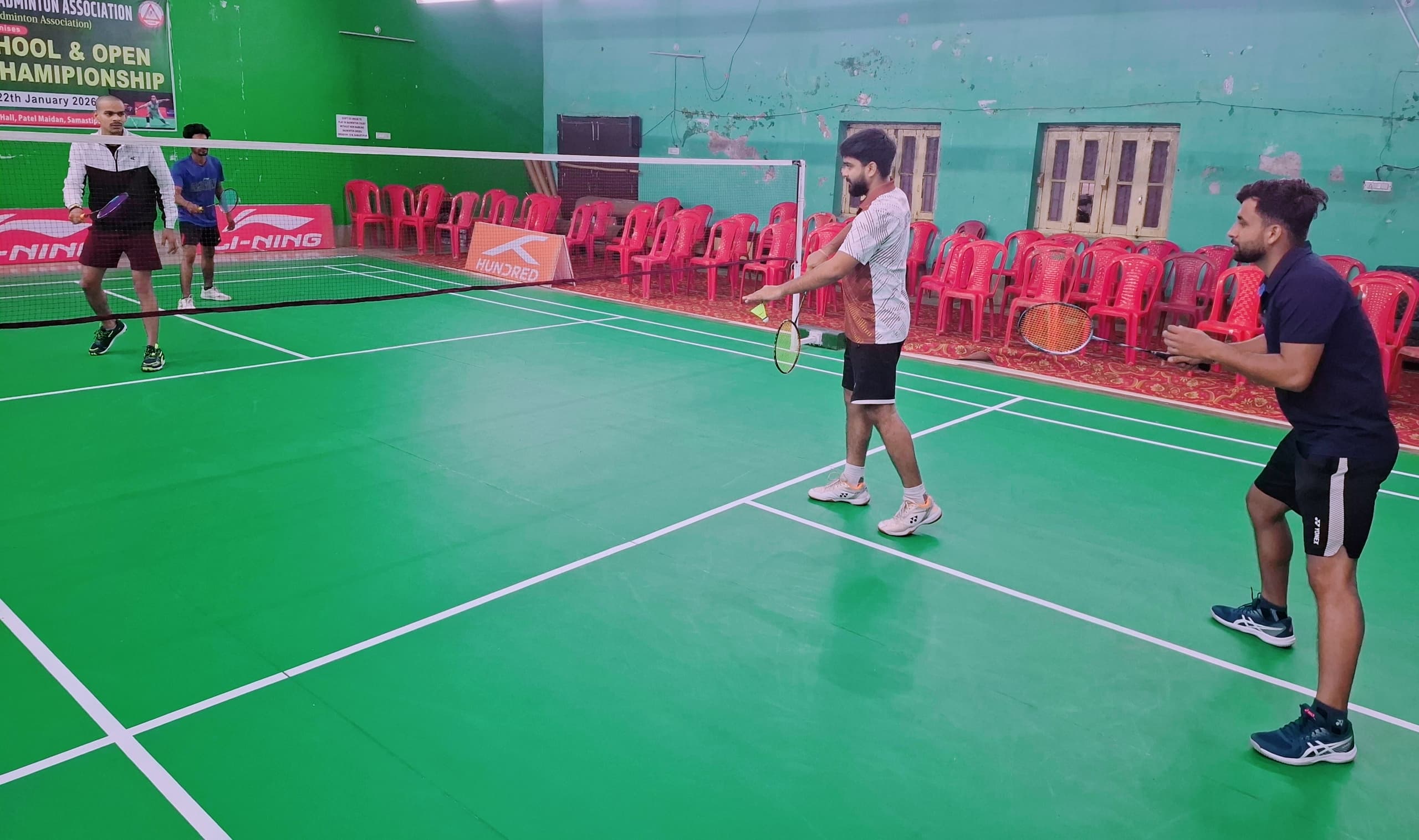 Samastipur News:पुरुष एकल लीग राउंड में खिलाड़ियों का शानदार प्रदर्शन