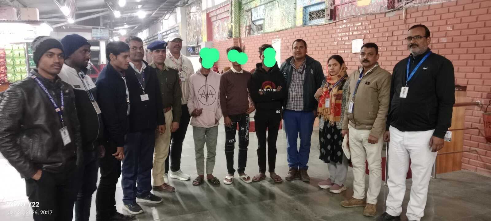 Samastipur : मुरादाबाद जा रहे तीन नाबालिगों को किया गया रेस्क्यू