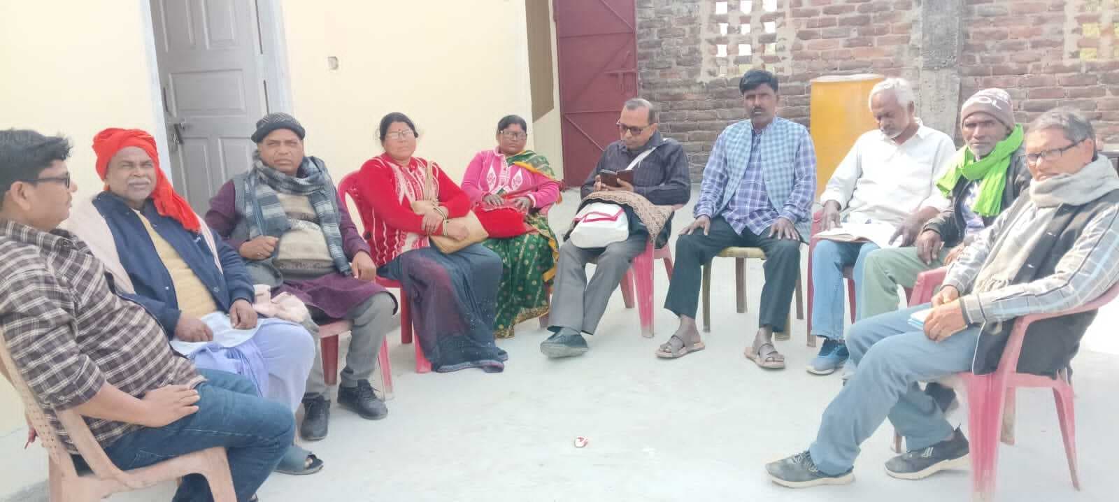 टोपरा में भाकपा माले की रूपौली एरिया कमेटी  की बैठक