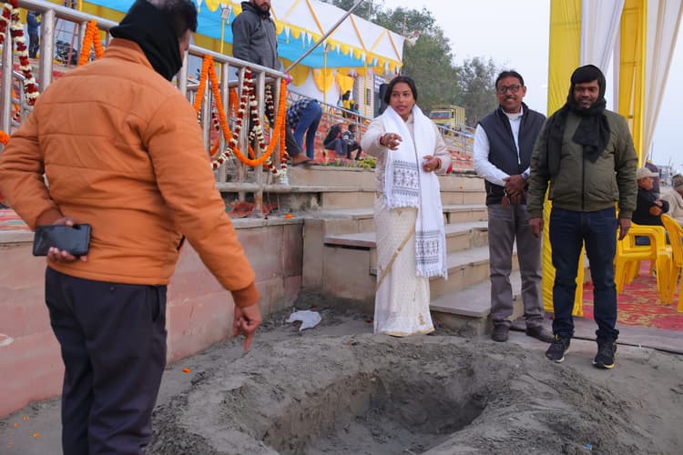 hajipur news. केंद्रीय गृहराज्य मंत्री नित्यानंद राय आज करेंगे गज-ग्राह की प्रतिमा का शिलान्यास