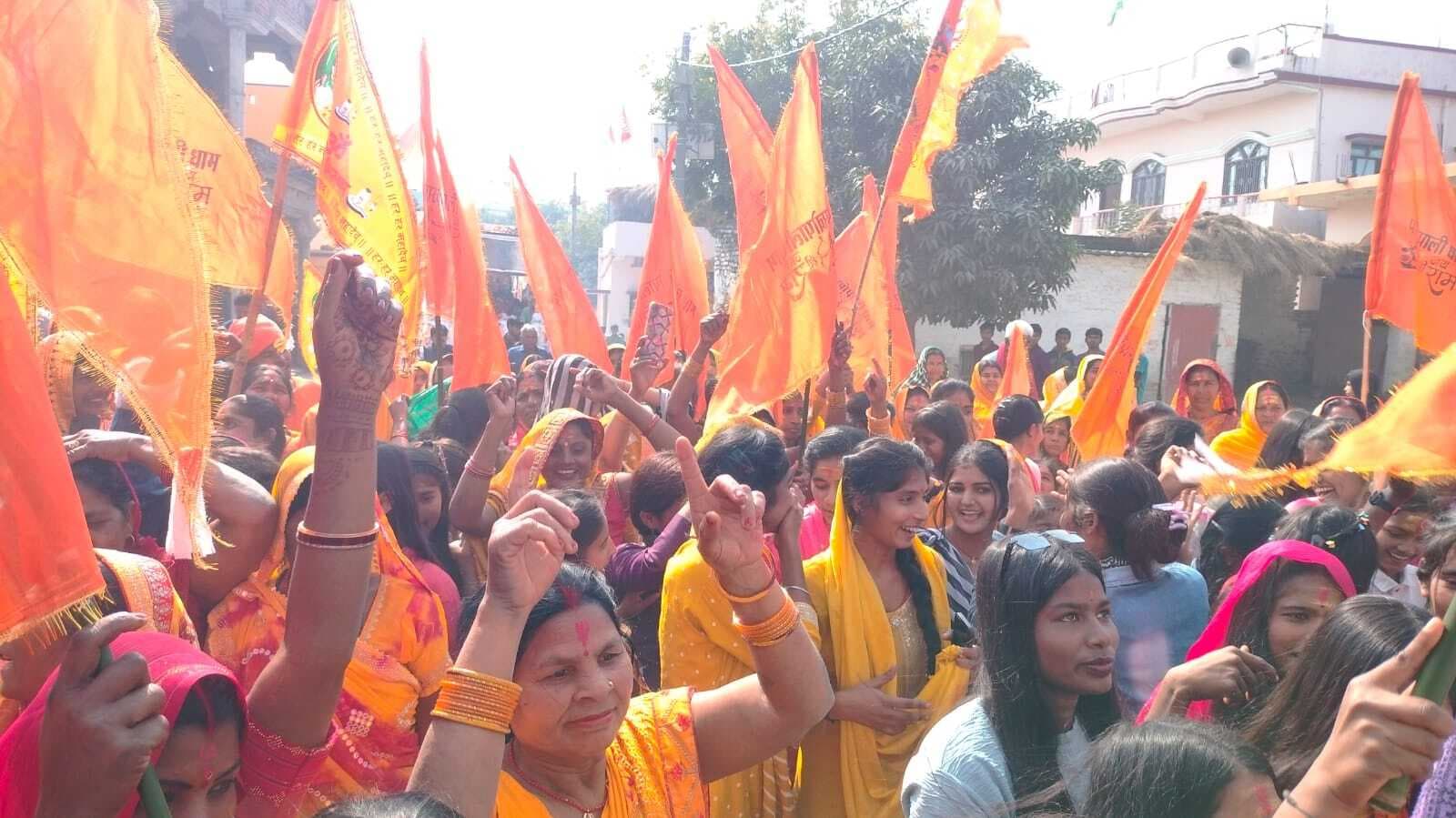 पाखोपाली धाम में भगवान विष्णु व माता लक्ष्मी की प्राणप्रतिष्ठा को लेकर निकली भव्य नगर परिक्रमा