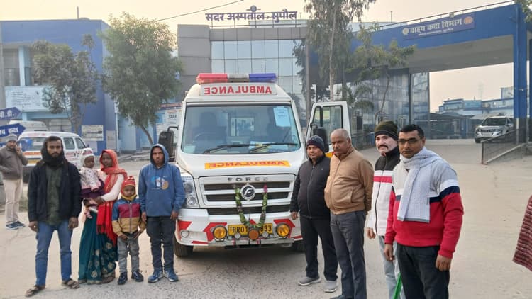 बाल हृदय योजना के तहत दो बच्चे सर्जरी को लिए अहमदाबाद रवाना