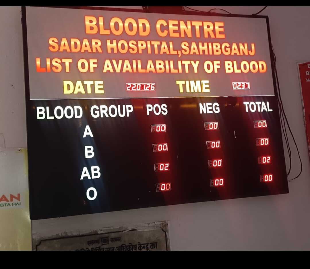 ब्लड बैंक में मात्र दो यूनिट है स्टॉक, मरीज व परिजन परेशान