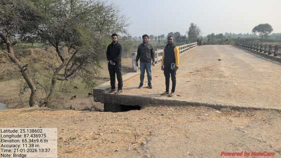 बीडीओ ने माना पुल निर्माण में गंभीर चूक, मरम्मत के लिए जल्द सौंपी जाएगी जांच रिपोर्ट