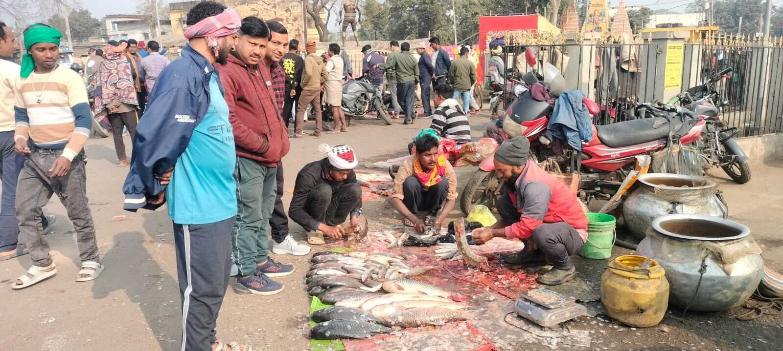 बंगाली समुदाय ने सिझानो पर्व को लेकर जमकर खरीदी मछलियां