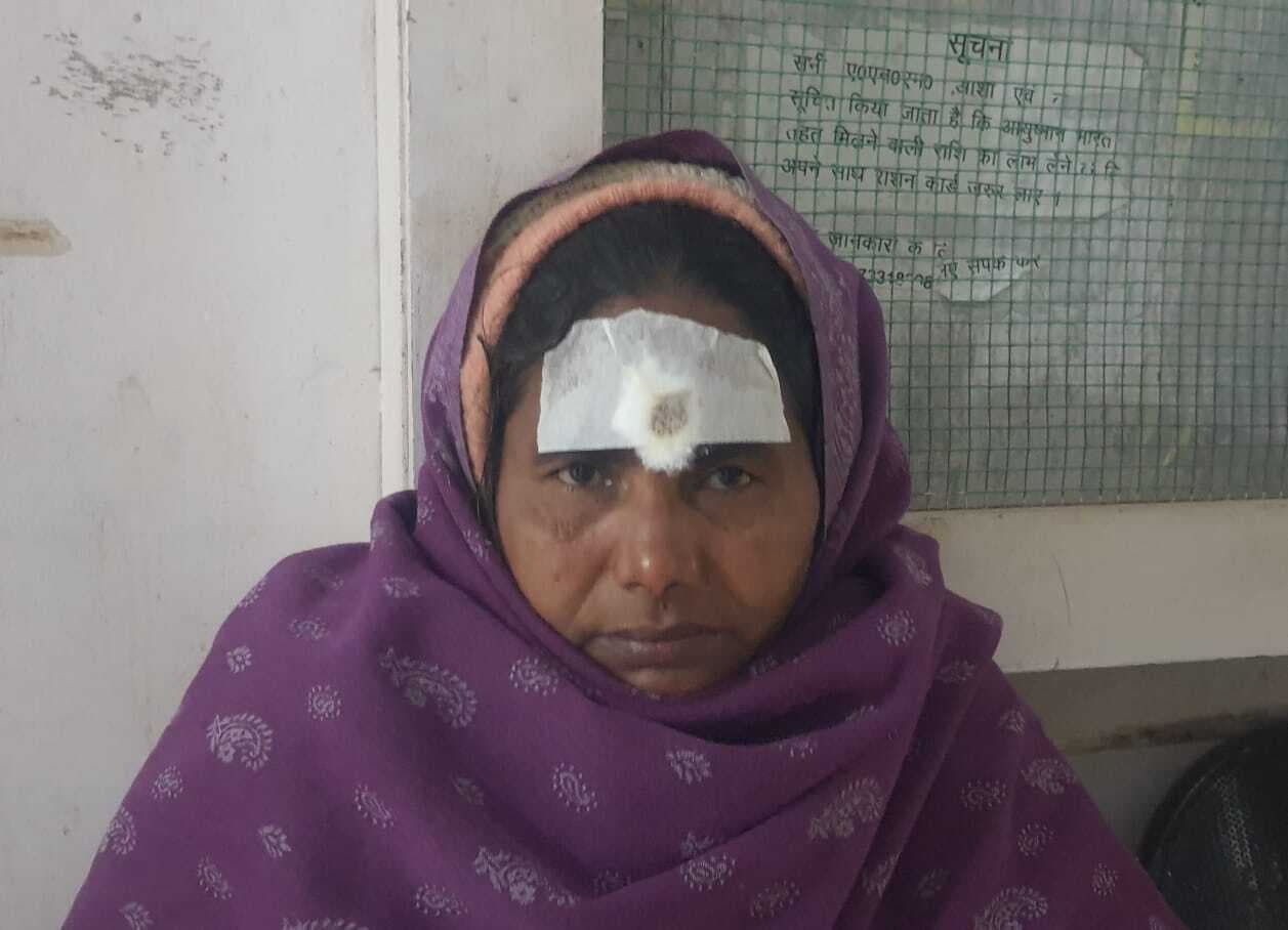 देवर ने महिला को रॉड से प्रहार कर किया जख्मी