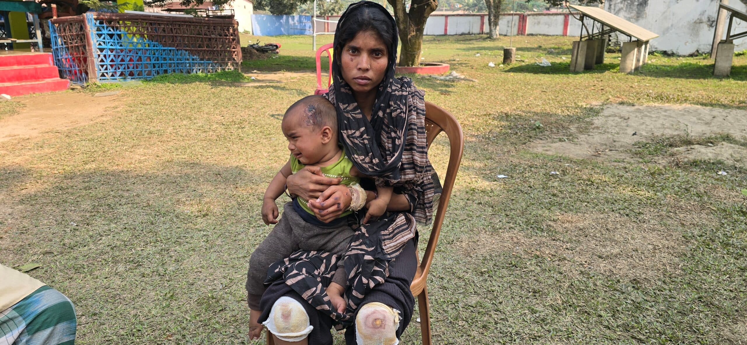 दहशत, महिला व उसके बच्चे को जान से मारने की कोशिश