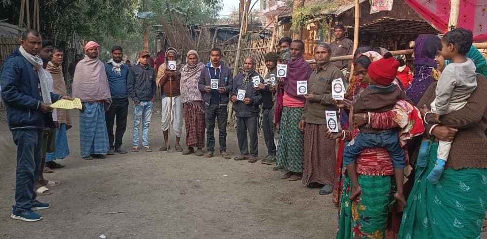 राष्ट्रीय मतदाता दिवस पर दिलाई गयी शपथ