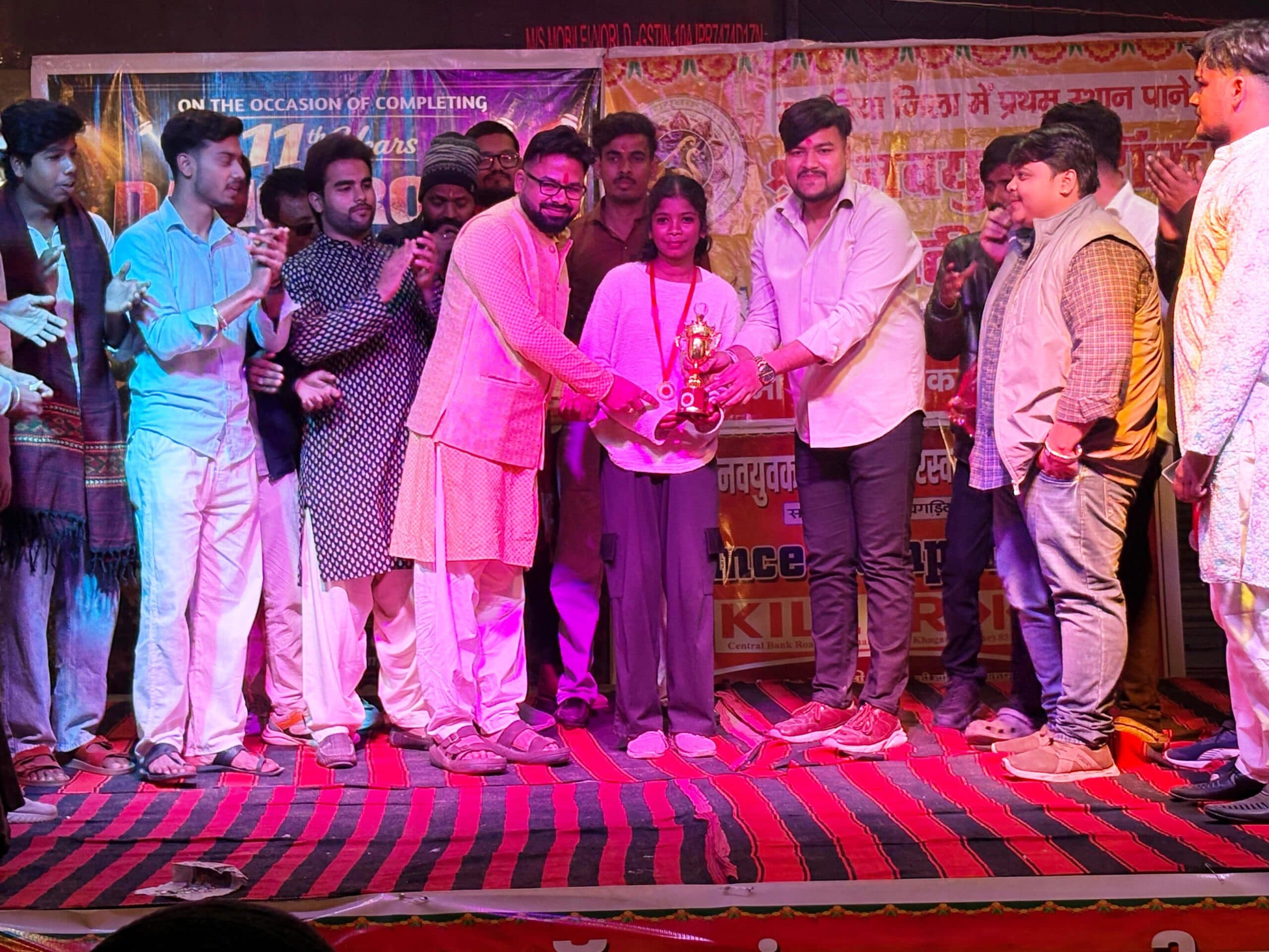 वसंत पंचमी के अवसर पर आयोजित नृत्य प्रतियोगिता में अनुष्का ने लाया प्रथम स्थान