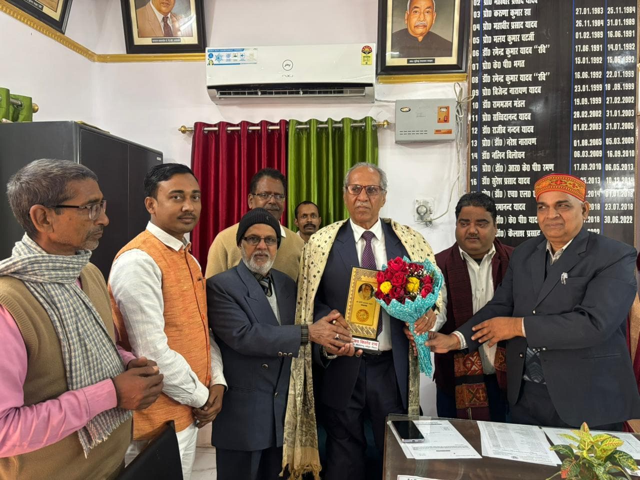 बीएनएमयू में बिताया गया तीन वर्ष उनके जीवन के लिए अविस्मरणीय- पूर्व कुलपति