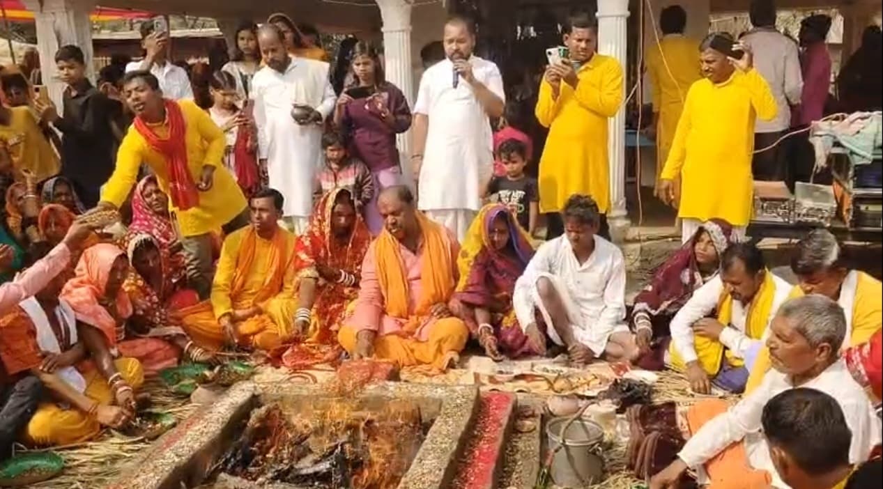 अखंड एकनाम संकीर्तन हवन व पूर्णाहुति के साथ संपन्न