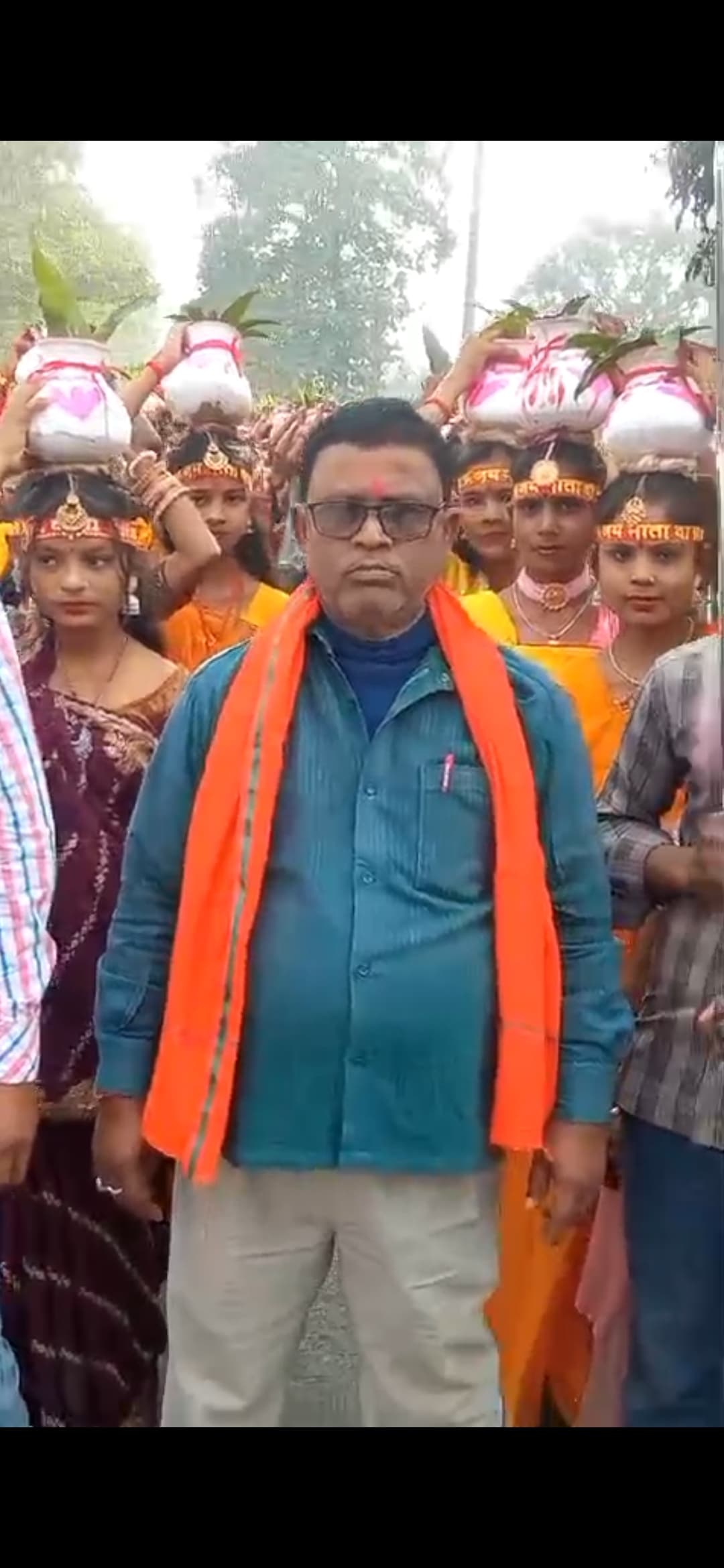 अष्ट्याम को लेकर निकाली कलशयात्रा