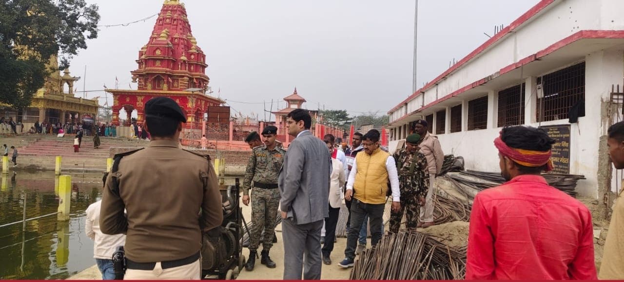 डीएम ने सुंदरनाथ धाम का लिया जायजा