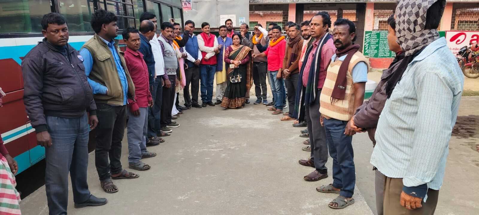 भारतीय मजदूर मंच के प्रखंड अध्यक्ष बने परितोष राय