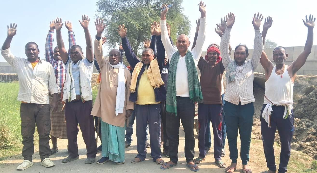 Bhagalpur news फोरलेन निर्माण से बहियार जलमग्न, ग्रामीणों का फूटा गुस्सा