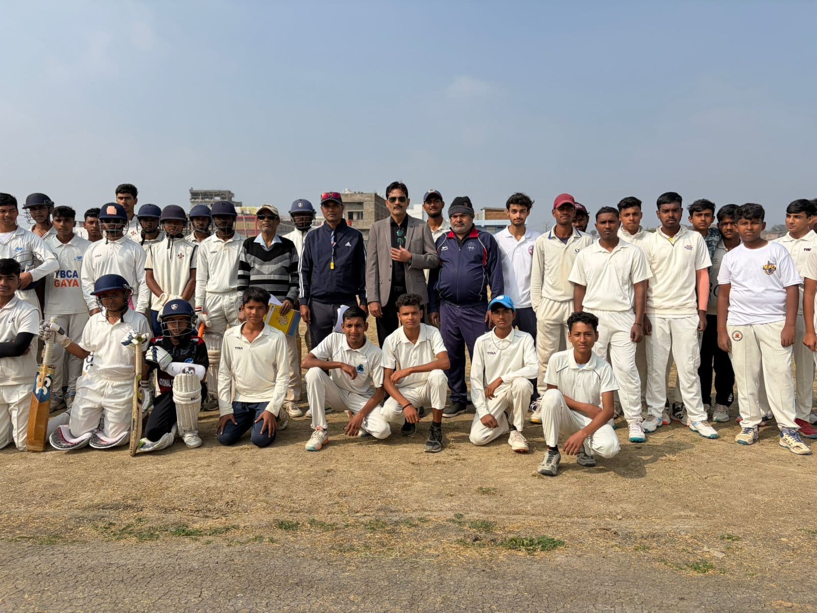 क्रिकेट खिलाड़ियों का ट्रायल शुरू