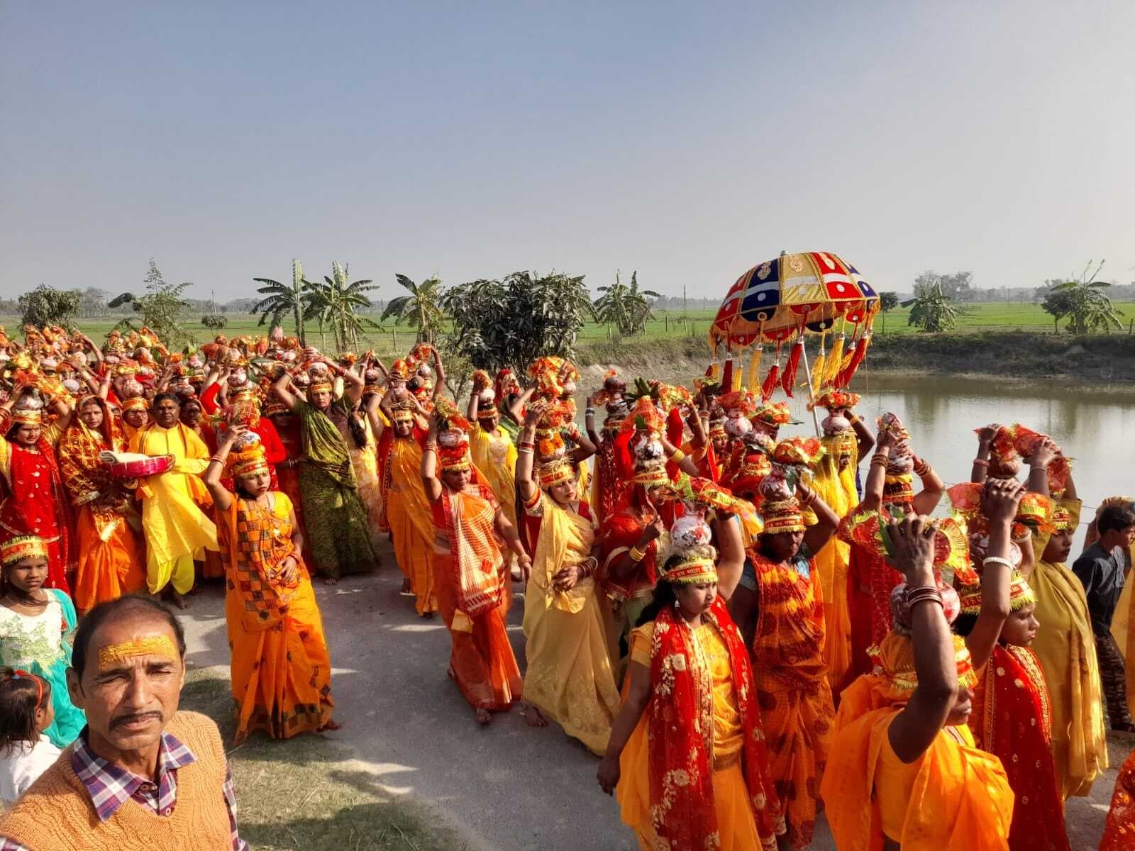 कलशयात्रा के साथ धार्मिक अनुष्ठान शुरू