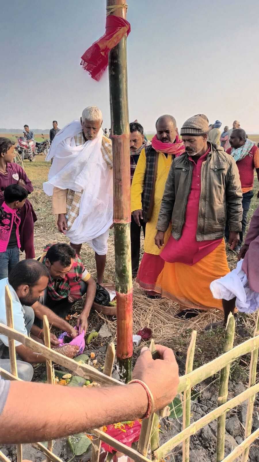 अखिल भारतीय भगैत सम्मेलन का 65वां वार्षिक महाधिवेशन व विष्णु यज्ञ को लेकर किया गया ध्वजारोहण