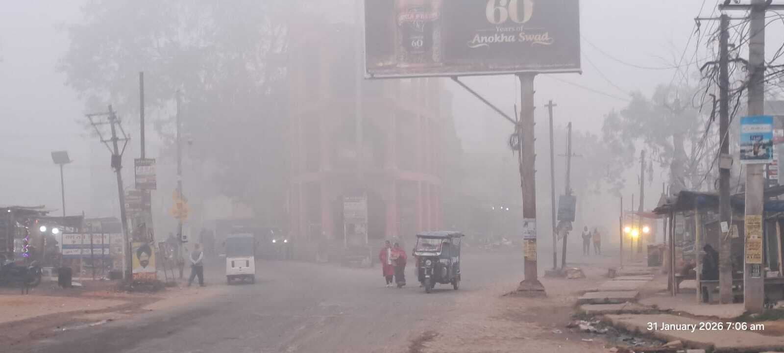गोड्डा में कोहरे का कहर, दो दिनों तक राहत नहीं