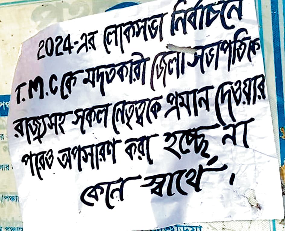 प्रसेनजीत के खिलाफ पोस्टर से बांकुड़ा की राजनीति गरम