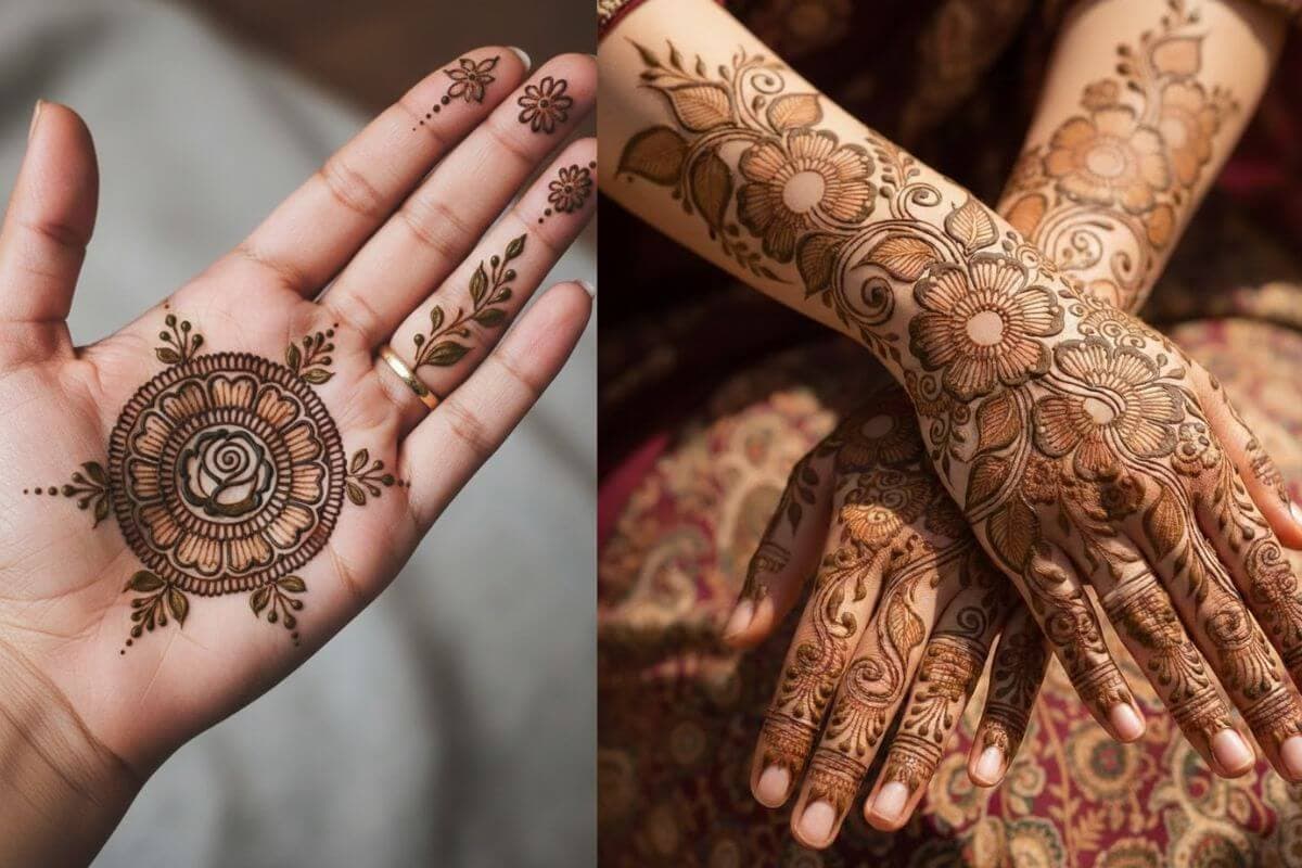 Floral Mehndi Design: आसान और खूबसूरत फूलों वाली मेहंदी डिजाइन से सजाएं अपने हाथ