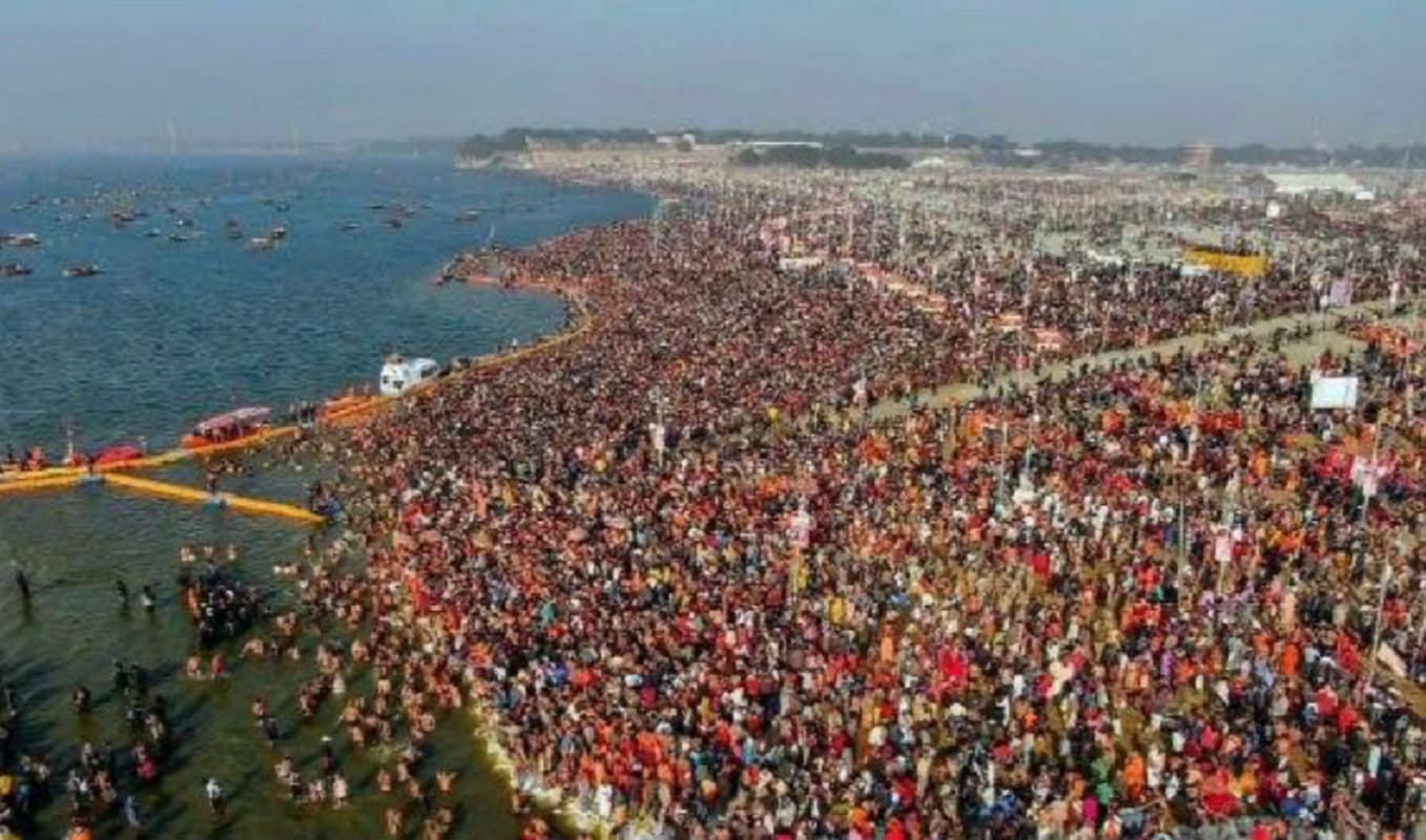 मकर संक्रांति पर सागरसंगम में उमड़ा श्रद्धालुओं का सैलाब, कड़ी सुरक्षा के बीच हो रहा है शाही-स्नान