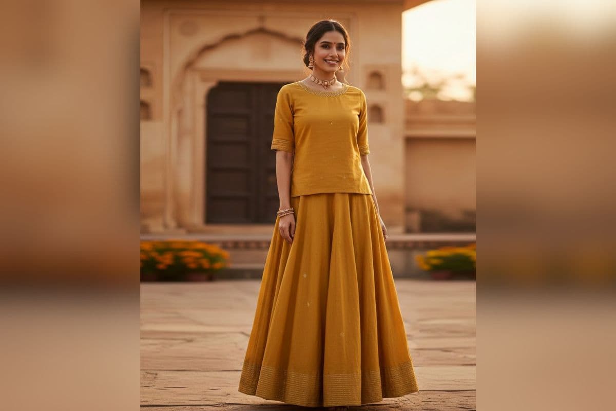 long skirt and top