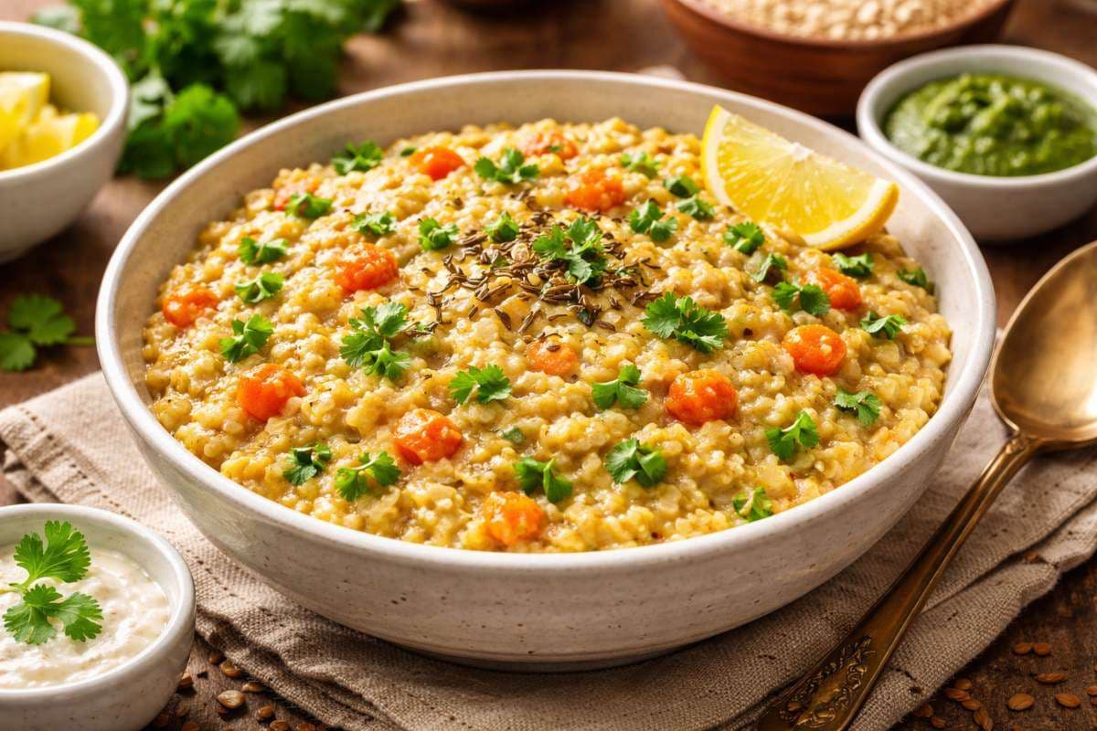 Oats Veg Khichdi: 20 मिनट में बनाएं सुपर हेल्दी और टेस्टी ओट्स वेज खिचड़ी, वजन घटाने और डायबिटीज मरीजों के लिए परफेक्ट मील Oats Veg Khichdi: 20 मिनट में बनाएं सुपर हेल्दी और टेस्टी ओट्स वेज खिचड़ी, वजन घटाने और डायबिटीज मरीजों के लिए परफेक्ट मील