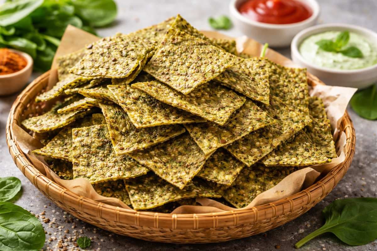 Palak Multigrain Baked Chips: फ्राइड स्नैक्स से रहें दूर! सिर्फ 15 मिनट में बनाएं हेल्दी और क्रिस्पी पालक मल्टीग्रेन चिप्स Palak Multigrain Baked Chips: फ्राइड स्नैक्स से रहें दूर! सिर्फ 15 मिनट में बनाएं हेल्दी और क्रिस्पी पालक मल्टीग्रेन चिप्स