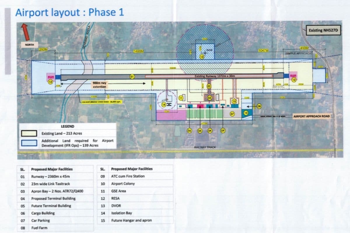 Airport In Bihar: बिहार के इस हवाई अड्डा के लिए जारी हुआ नक्शा, 2360 मीटर लंबा होगा रनवे, जानिए पूरी प्लानिंग