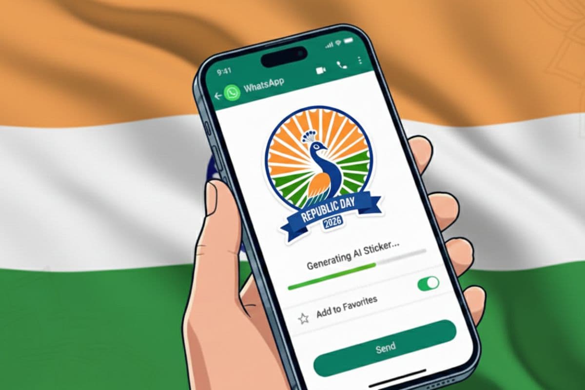 Republic Day 2026 पर कुछ अलग करना है? WhatsApp पर ऐसे बनाएं AI स्टिकर, मिनटों में तैयार होंगी कस्टम विश