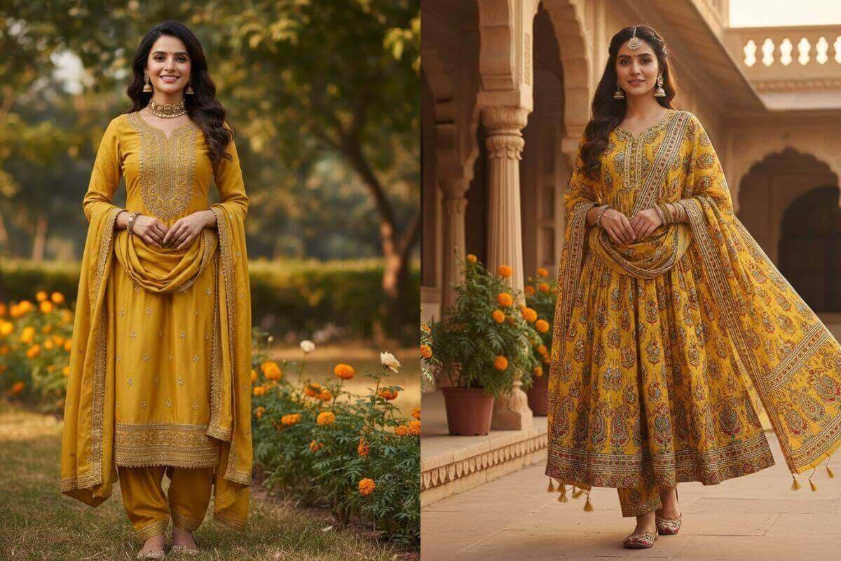 yellow suit design