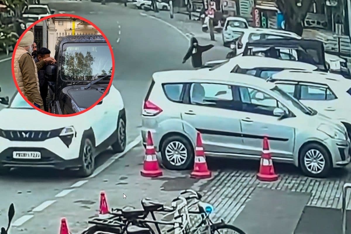 बाइक से पहुंचे हमलावर, आप नेता को ऐसे मारी गोली, देखें सीसीटीवी फुटेज