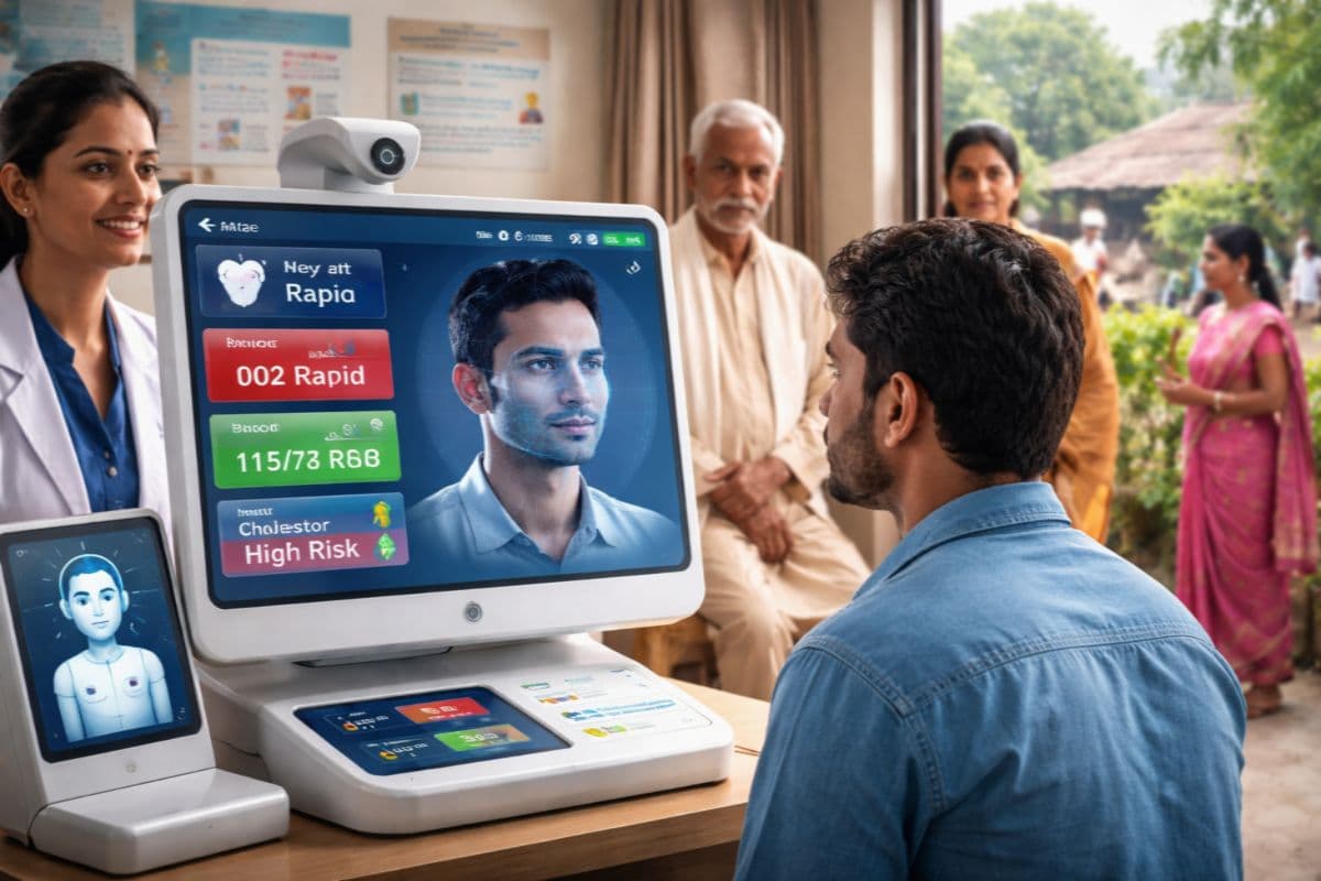 AI Health Screening India: गांव-गांव पहुंचेगा डिजिटल डॉक्टर! 30 सेकेंड में हार्ट-डायबिटीज का खतरा पकड़ लेगा एआई