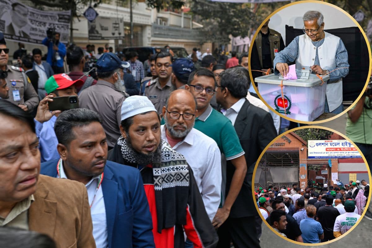 बांग्लादेश चुनाव: दोपहर तक 32.88% वोटिंग, मैदान में 1981 उम्मीदवार, मोहम्मद यूनुस ने डाला वोट