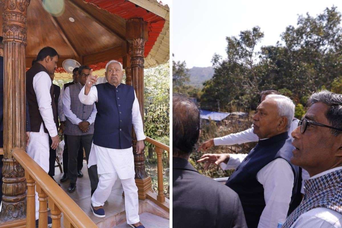 नीतीश कुमार का नवादा दौरा, ड्रीम प्रोजेक्ट गंगाजल उद्वह योजना का किया निरीक्षण