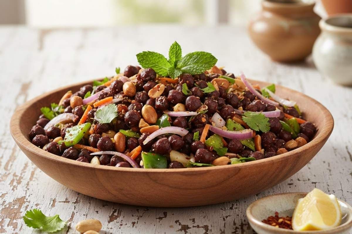 काले चने और मूंगफली से झटपट बनाएं चटपटा सलाद