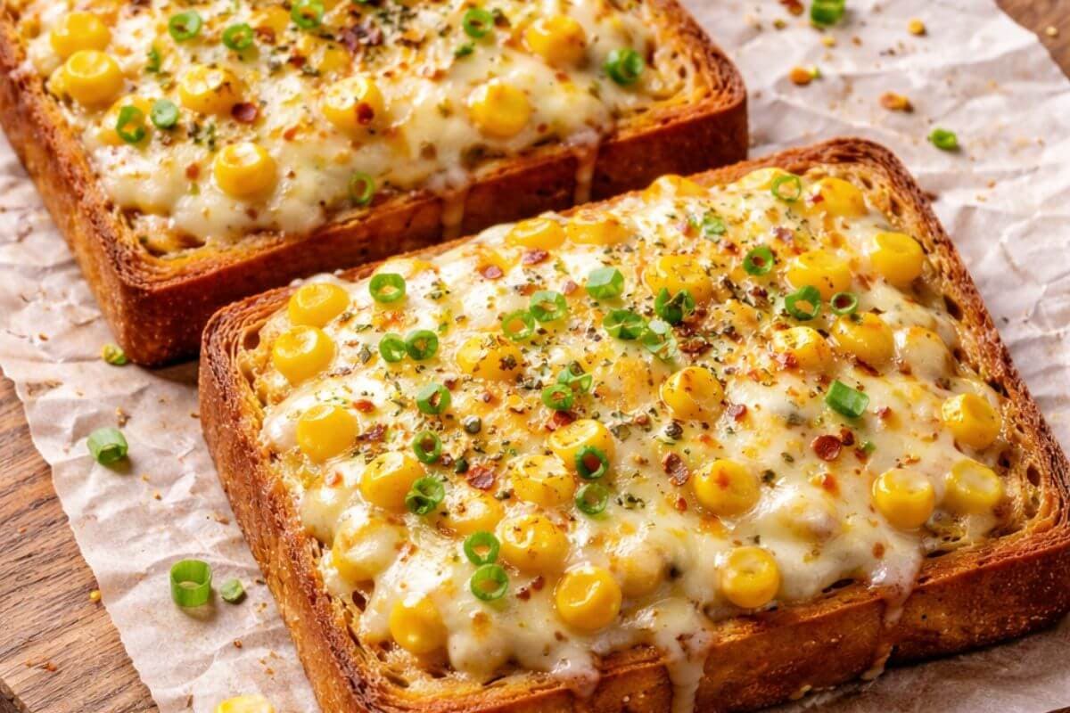 जब कुछ चीजी खाने का करे मन, तो बनाएं चीज कॉर्न टोस्ट