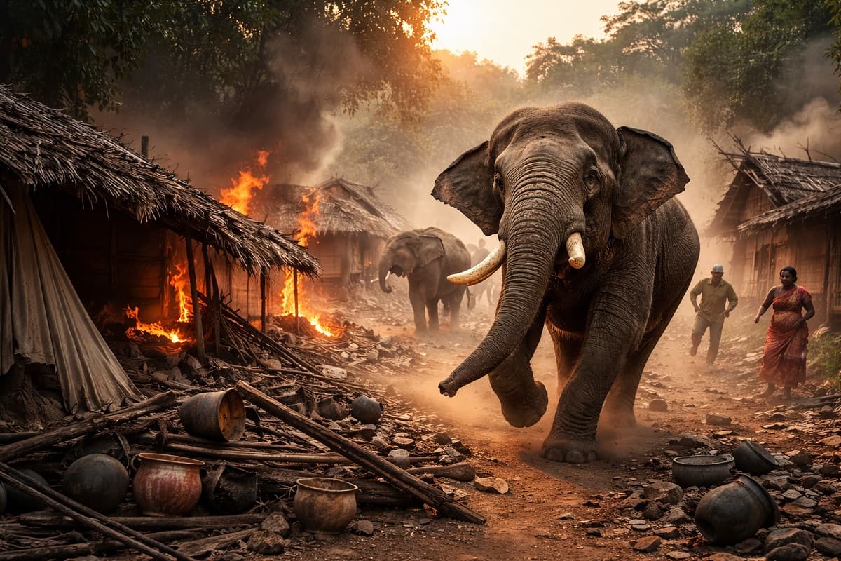 गुस्से में क्यों हैं गजराज, झारखंड में इंसानी बस्ती में तांडव का क्या है राज?