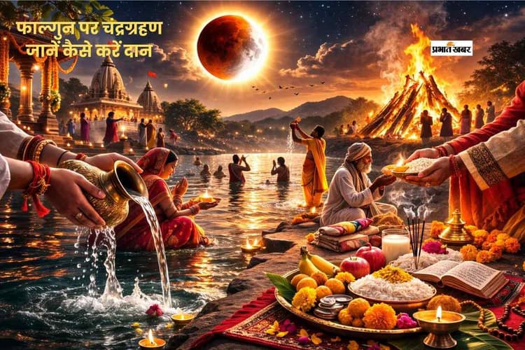 फाल्गुन पूर्णिमा पर चंद्र ग्रहण का साया, जानें कैसे करेंगे स्नान-दान